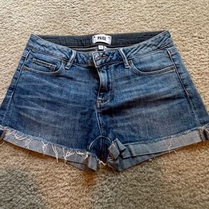 PAIGE Distressed Blue Denim Women's Shorts